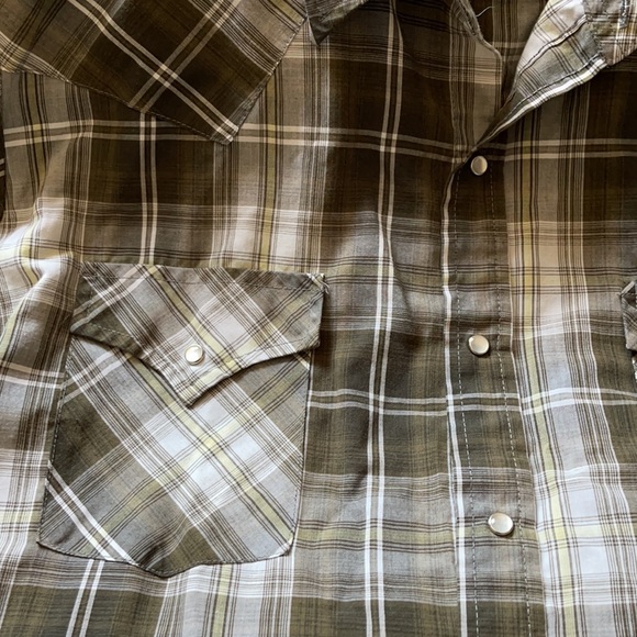 Vintage Ely Cattlemen L Pearl Snap Long Sleeve Button up. Western Shirt Size L - Picture 5 of 5